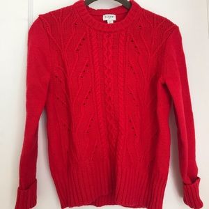 JCrew red sweater - XS